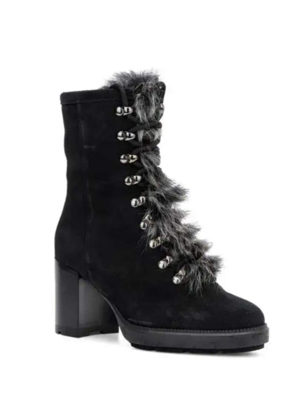 Aquatalia Irvina Waterproof L445934 Womens Black Suede Ankle & Booties Boots 9.5